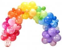 Vista previa: Preciosa guirnalda de globos arcoiris
