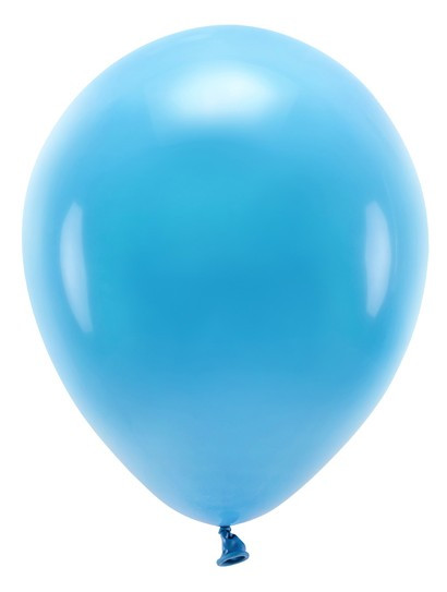100 eco pastel balloons azure blue 26cm
