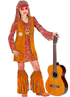 Disfraz de chica hippie Tracy niña