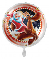 Happy Santa Christmas Folienballon 45cm