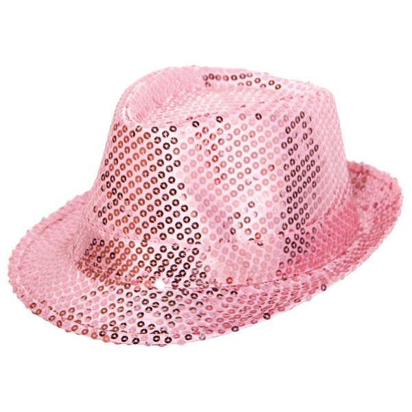 Sombrero de lentejuelas rose deluxe