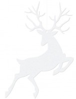 Aperçu: 10 renne de décoration suspendus 14cm