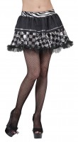 Preview: Sequin skirt with plaid pattern in black silver