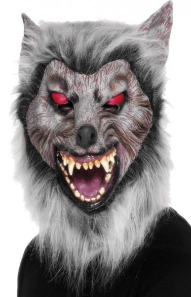 Schaurige Wolf Horrormaske