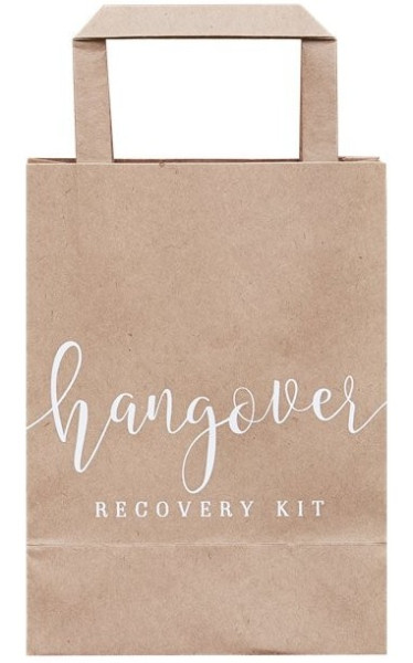 5 Hangover Recovery Kit paper bags 26.5cm