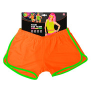 Vorschau: Retro Hot Pants für Damen neon-orange
