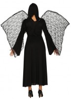 Vista previa: Disfraz de ángel oscuro de la muerte para mujer