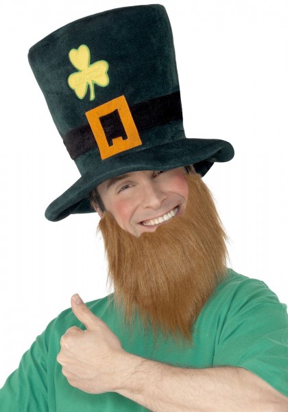 Leprechaun hat with beard 2
