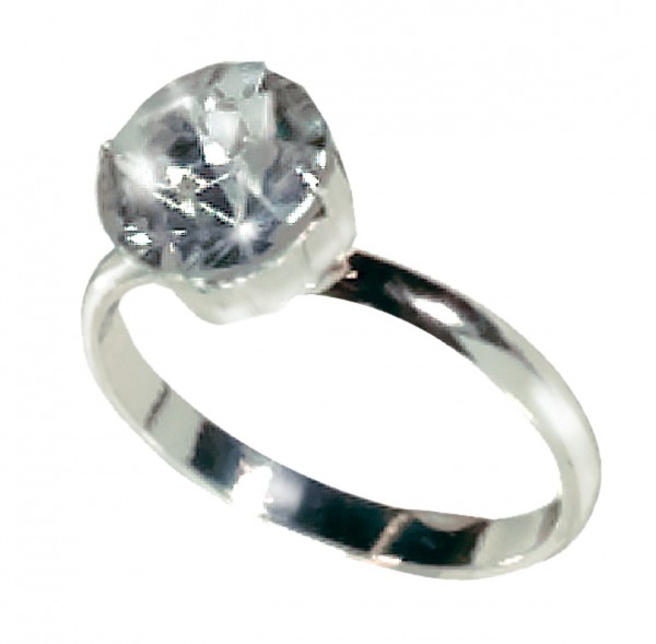 Diamanten ring met verspreide decoratie, 12 stuks