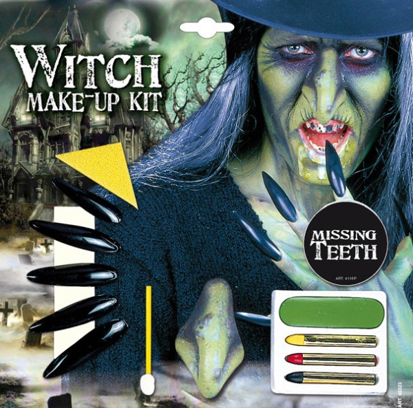 Witches make-up set deluxe