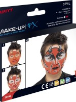 Oversigt: Djævelig make-up til ansigt og krop
