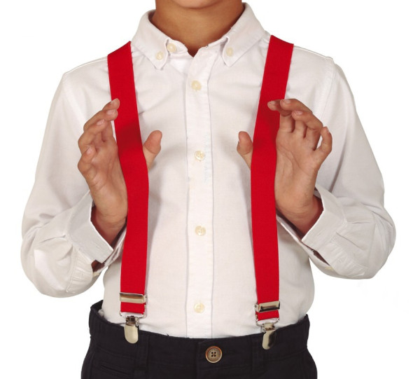 Suspenders for children red
