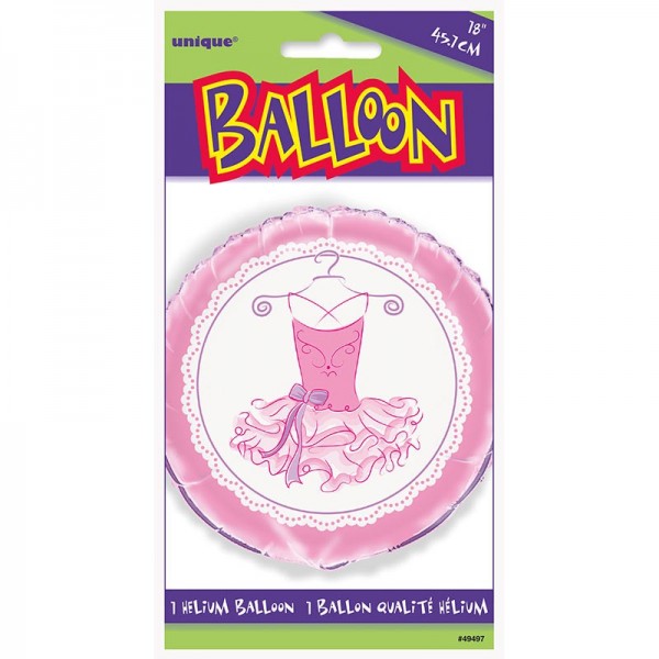 Ballon aluminium Prima Ballerina Leonie rose 2