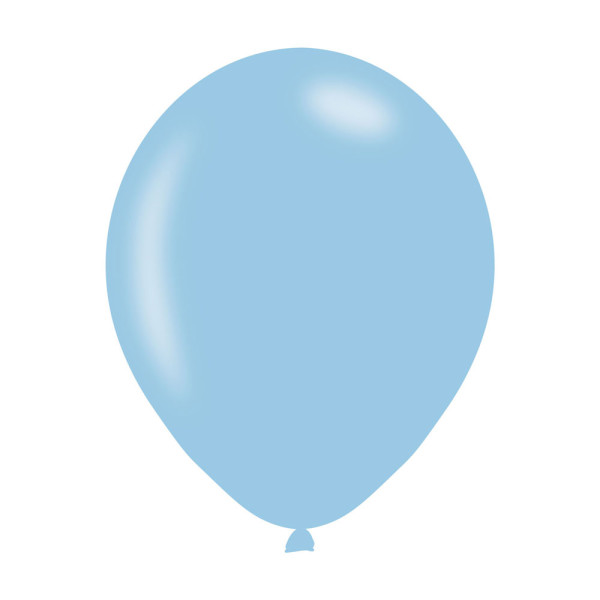 10 babyblå latexballonger 28cm