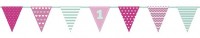 1st Birthday Pennant Necklace Girl 1,35 m