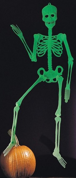 Skelett nattlysande Halloween dekoration 91cm
