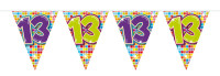 Groovy 13th Birthday Wimpelkette 3m