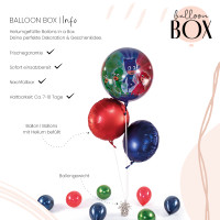 Vorschau: XL Heliumballon in der Box 3-teiliges Set PJ Masks