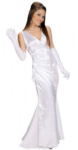 Biała suknia wieczorowa zdobywczyni Oscara