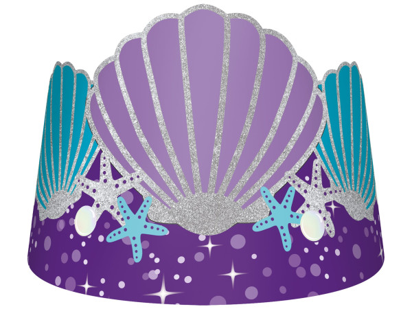 8 Shellebrate Meerjungfrau Kronen