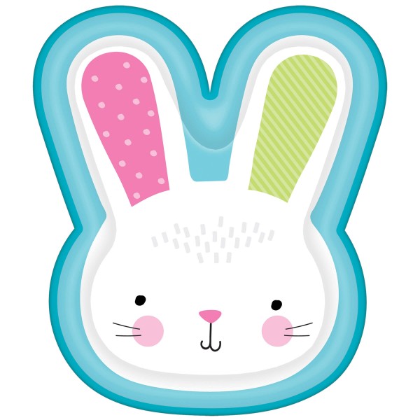 8 Happy Bunny-formade tallrikar