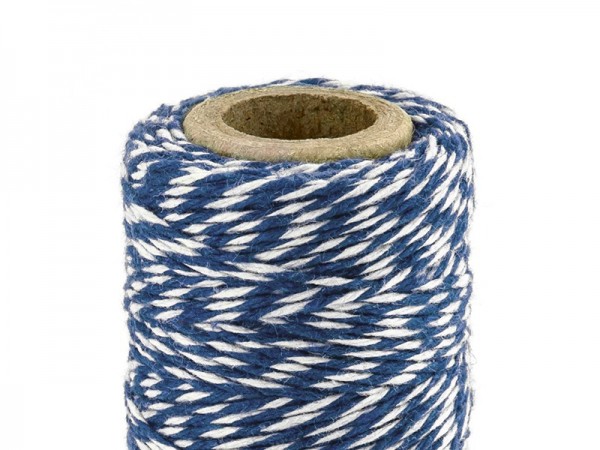 Corda di filo da forno bianco-blu 50m 2