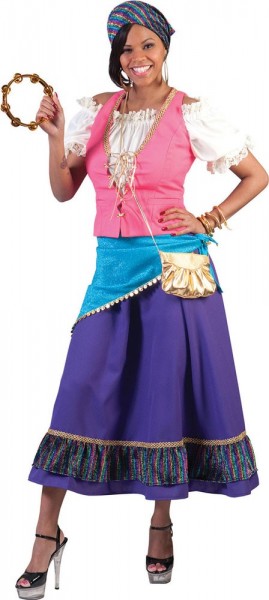 Gademusiker Esmeralda damer kostume deluxe