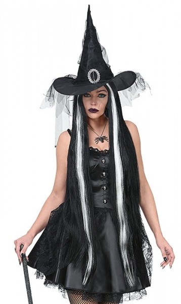 Vampire wig Elvira extra long 2