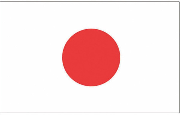 Bandera de Japón Abanico 90 x 150 cm