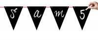 Pennant chain with blackboard foil 6m