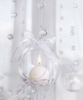 Preview: Glass ball hanging decoration 10cm