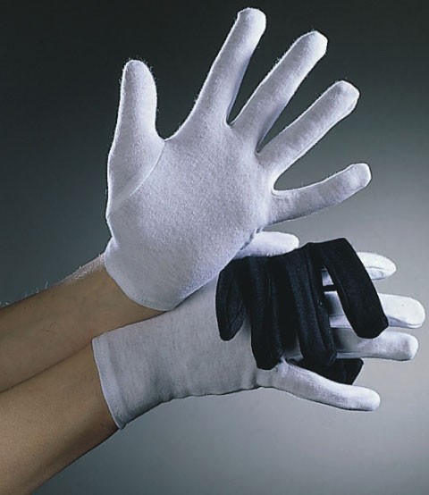 Klasyczne rękawiczki męskie w kolorze białym