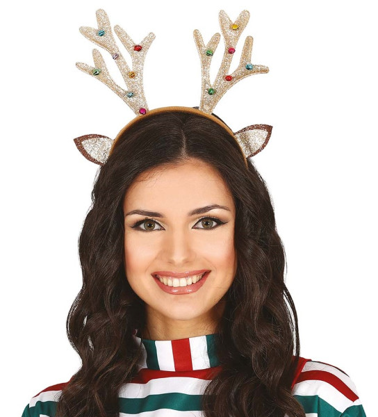 Glamor reindeer bell headband