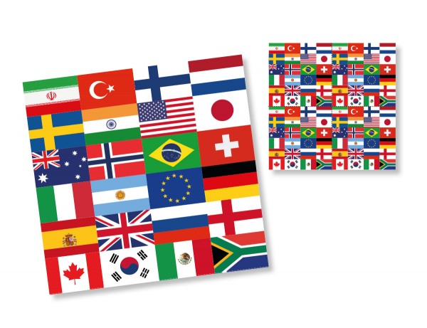 20 country party napkins 33cm