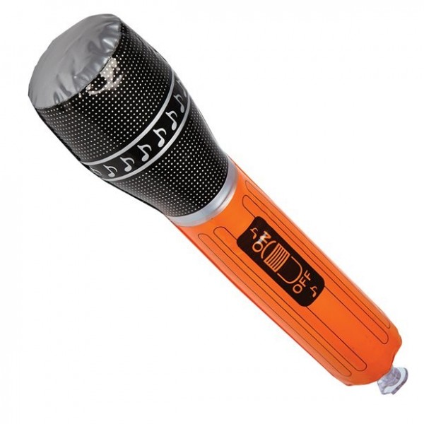 Inflatable microphone pop star