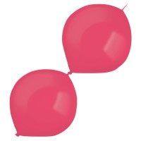 50 metallic ballonnen guirlande roze 30cm