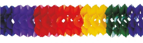 XL Rainbow Colorful Girlanden 16 cm x 4 m