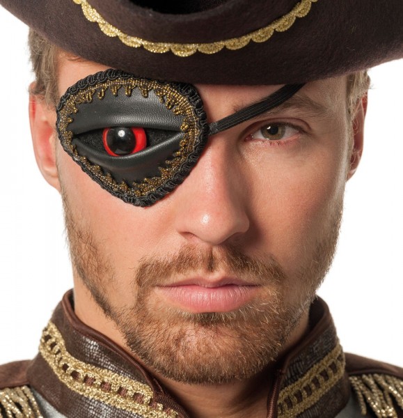 Cache-œil de pirate Captain Red Eye