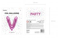 Förhandsgranskning: Folieballong V fuchsia 35cm