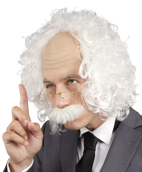 Professor know-it-all wig & beard
