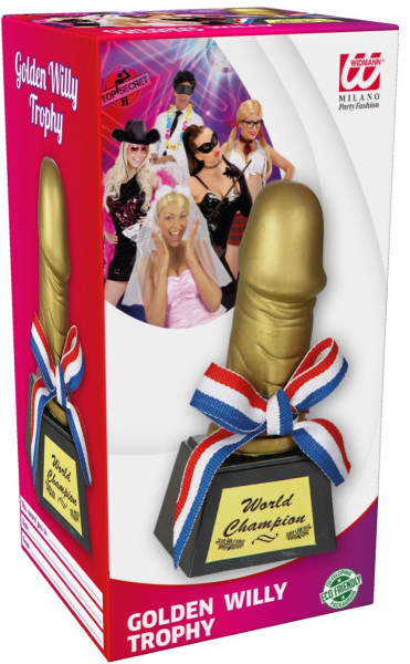 Gouden Willy Award 12cm 2