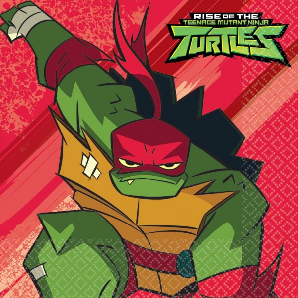 16 serviettes Ninja Turtles Adventures 33 cm