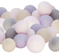 40 ekologiska ballonger rosa violett grå nude