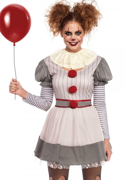 Horror Clown Damen Kostüm Deluxe