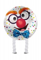 Voorvertoning: Vrolijke Clown Airwalker folieballon 43cm