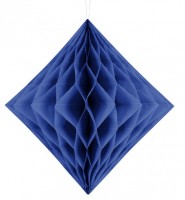 Preview: Diamond honeycomb ball dark blue 30cm