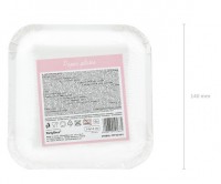 Preview: 6 Glamorous Birthday paper plates 14cm