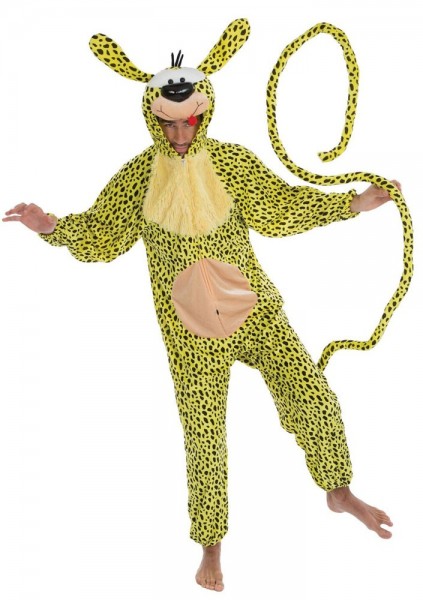 Superhelt Marsupilli-kostume gul-sort unisex