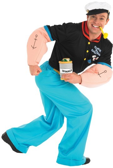 Costume de muscle Popeye