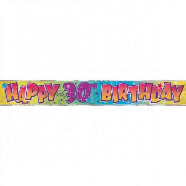 30e viering Happy Birthday Banner 365cm